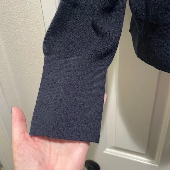 NWT J Crew Cashmere Button-up Navy Cardigan - Picture 4 of 7